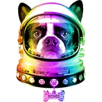 Космически Кучета Момичета Бял Графичен Чай-Дизайн От Хората