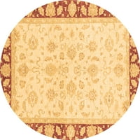Ahgly Company Indoor Round Ориентал кафяво традиционни килими, 3 'кръг