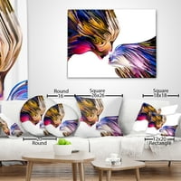 Дизайнарт пълноцветни божури - флорална възглавница-18х18