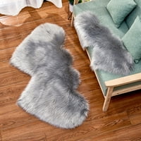 Килим вълна имитация на овча кожа килими без плъзгане спалня рошав килим рогозки домашен текстил