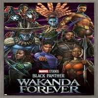 Marvel Black Panther: Wakanda Forever - Group Wall Poster, 22.375 34 рамки