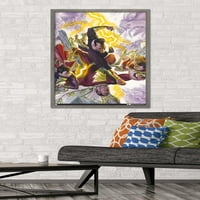 Comics Justice League - Black Adam и Shazam Wall Poster, 22.375 34 Framed