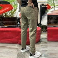 Durtebeua Небрежни торбисти удобни панталони с джобове работни панталони за мъже