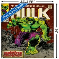 Marvel Comics - Hulk - невероятен плакат на Hulk Wall, 22.375 34