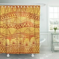 Лилава Африка Ръчно рисуване, раирана в прозрачност в стила на къна и режим на смесване, използван племенна завеса за душ