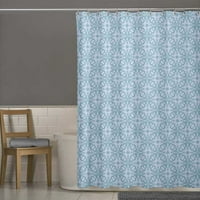 S4Sassy Blue Floral Damask отпечатана завеса за баня водоустойчив душ драпи