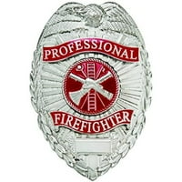 Зеления метален значка, професионална значка за пожарникар, печат на Фени, улов на щифтове, 2- 3-1 8 цвят