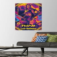 Marvel Thor: Любов и гръмотевица - Плакат за неонова стена с pushpins, 22.375 34