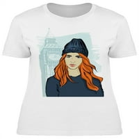 Сладък модел с шапка тениска жени-изображение от Шатърсток, Женски ХХ-голям