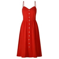 Лятна ежедневна рокля плажна Макси рокля Бохо флорална рокля червена рокля - 2хл