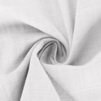 Shldybc дамски памучен копче надолу риза Небрежно дълъг ръкав свободен год с яка спално бельо работна блуза върхове с джобове - пестене на спестявания